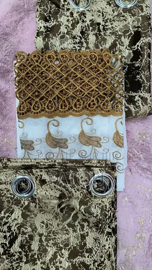 Lot De 3rideaux Luxe Modèle Royal