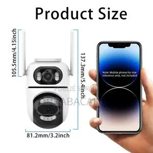 Caméra De Surveillance WiFi Extérieure Double Objectif 4M PTZ Étanche
