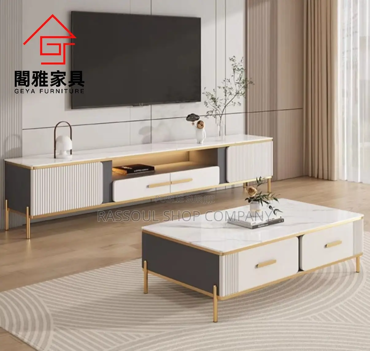 Meuble TV Table Basse Prix:70000f Contact WhatsApp