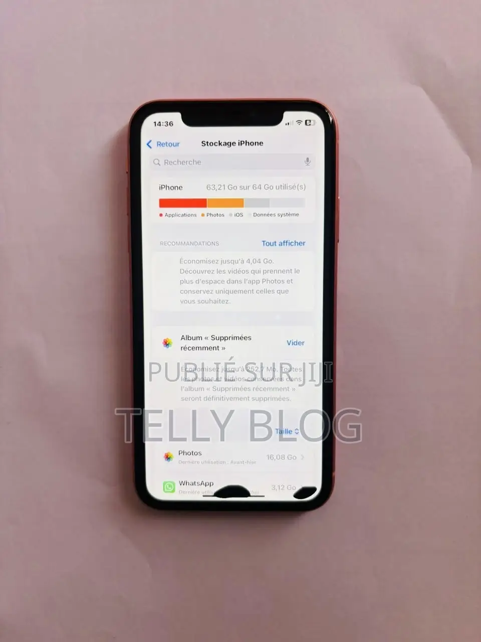 Pomme iPhone XR 64 GB Orange