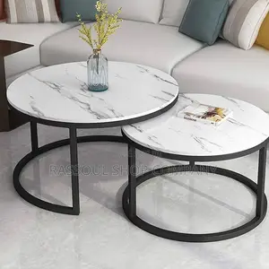 Table 2 Pièces Marbre en Verre Prix:20000f Contact WhatsApp