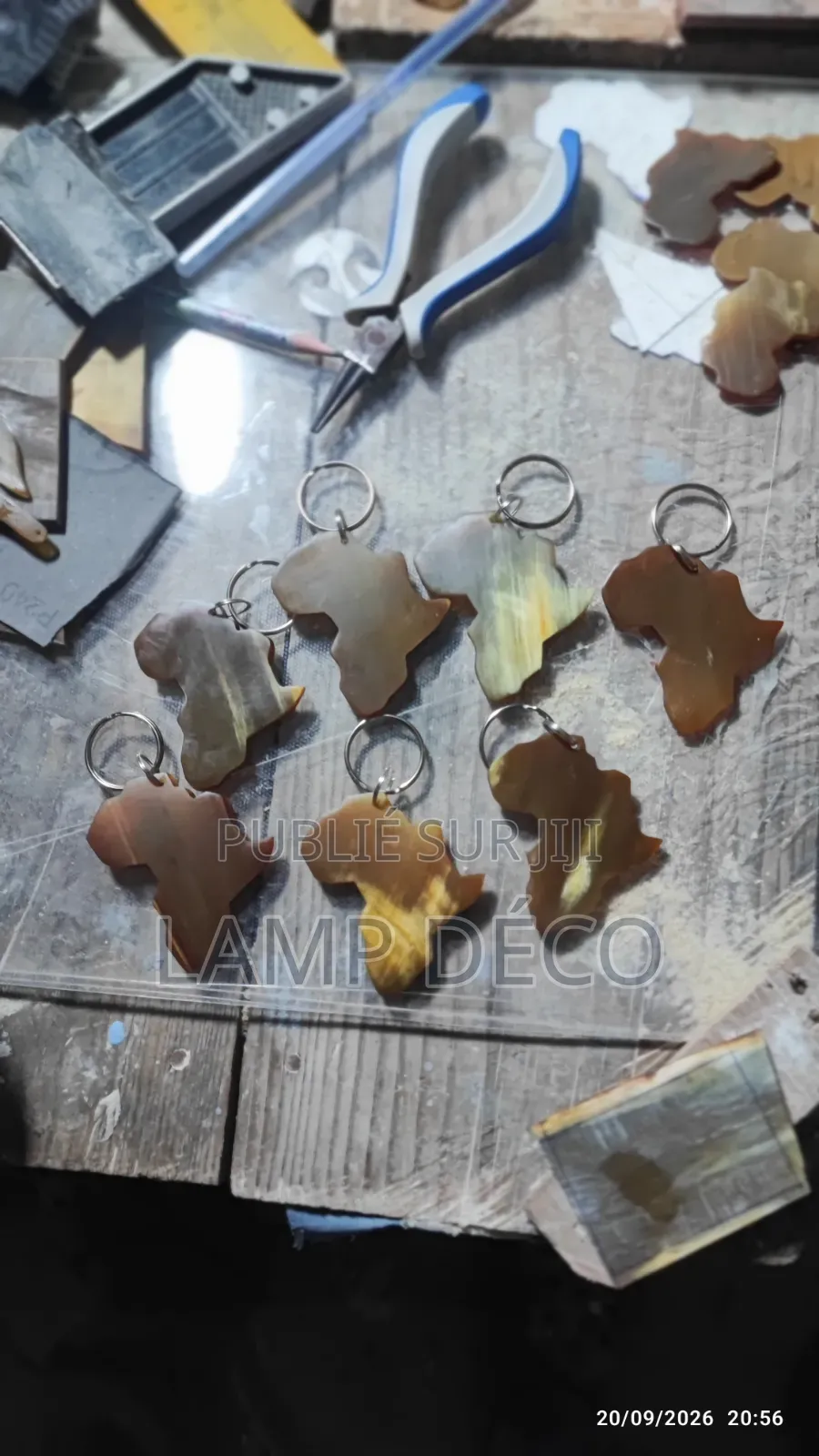 Artisanat Pendentif Boucle d'Oreille Bracelet en Corne De Zébu
