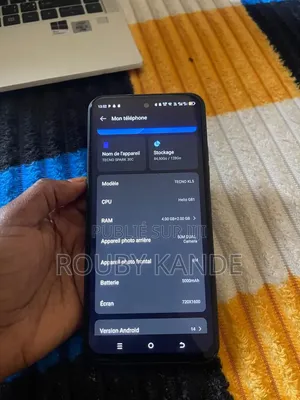 Tecno Spark 30C 128 GB Noir