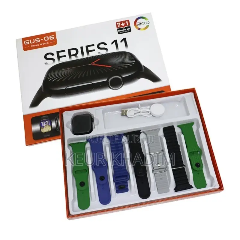  Montre Connectée GUS-06 Series 11 – 7 Bracelets + 1