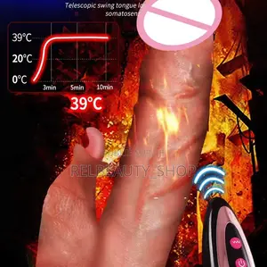 Gode Réaliste Sans Fil Avec Télécommande, Pénétration Et Léchage