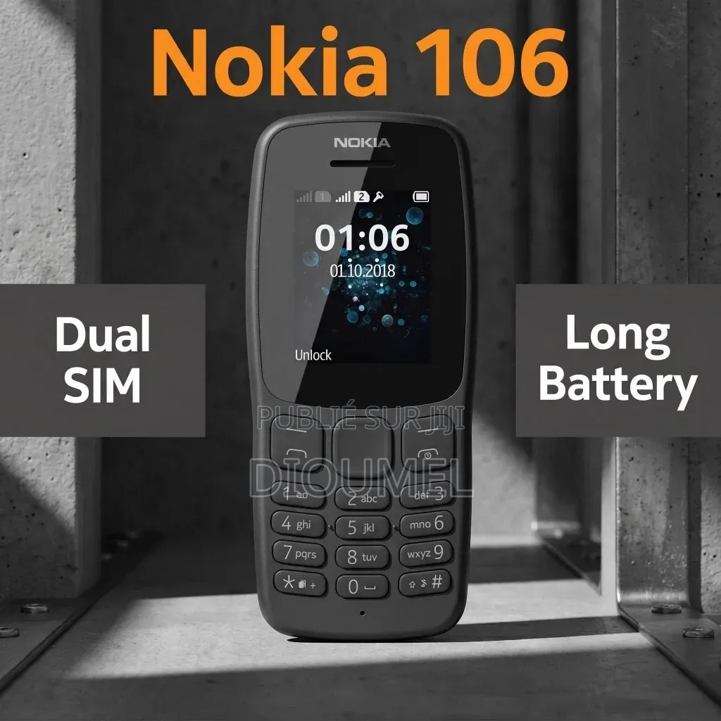 Nouveau Nokia 106 Noir