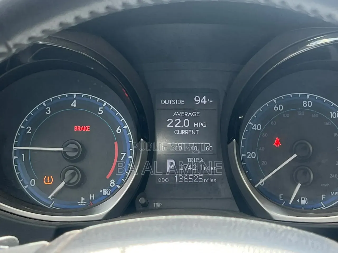 Toyota Corolla 2015 Rouge
