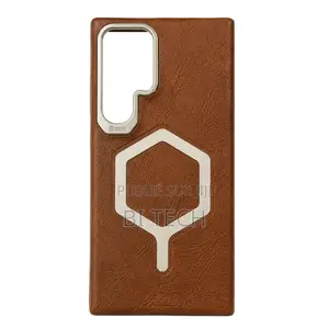 Coque Magnétique en Cuir Premium Avec MagSafe – Pour Samsung iPhone