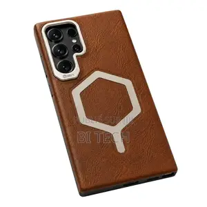 Coque Magnétique en Cuir Premium Avec MagSafe – Pour Samsung iPhone