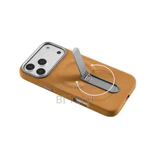 Coque Semi Cuir Avec Support iPhone – Leather Stand Case