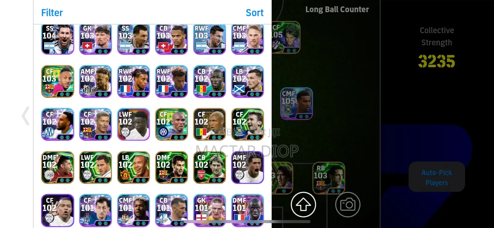 Compte Efootball Wanter