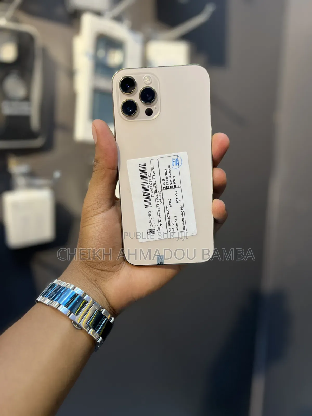 Nouveau Pomme iPhone 12 Pro Max 128 GB Doré