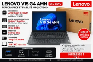 Nouveau Ordinateur portable Lenovo V15 G4 8GB AMD Ryzen 3 SSD 512GB