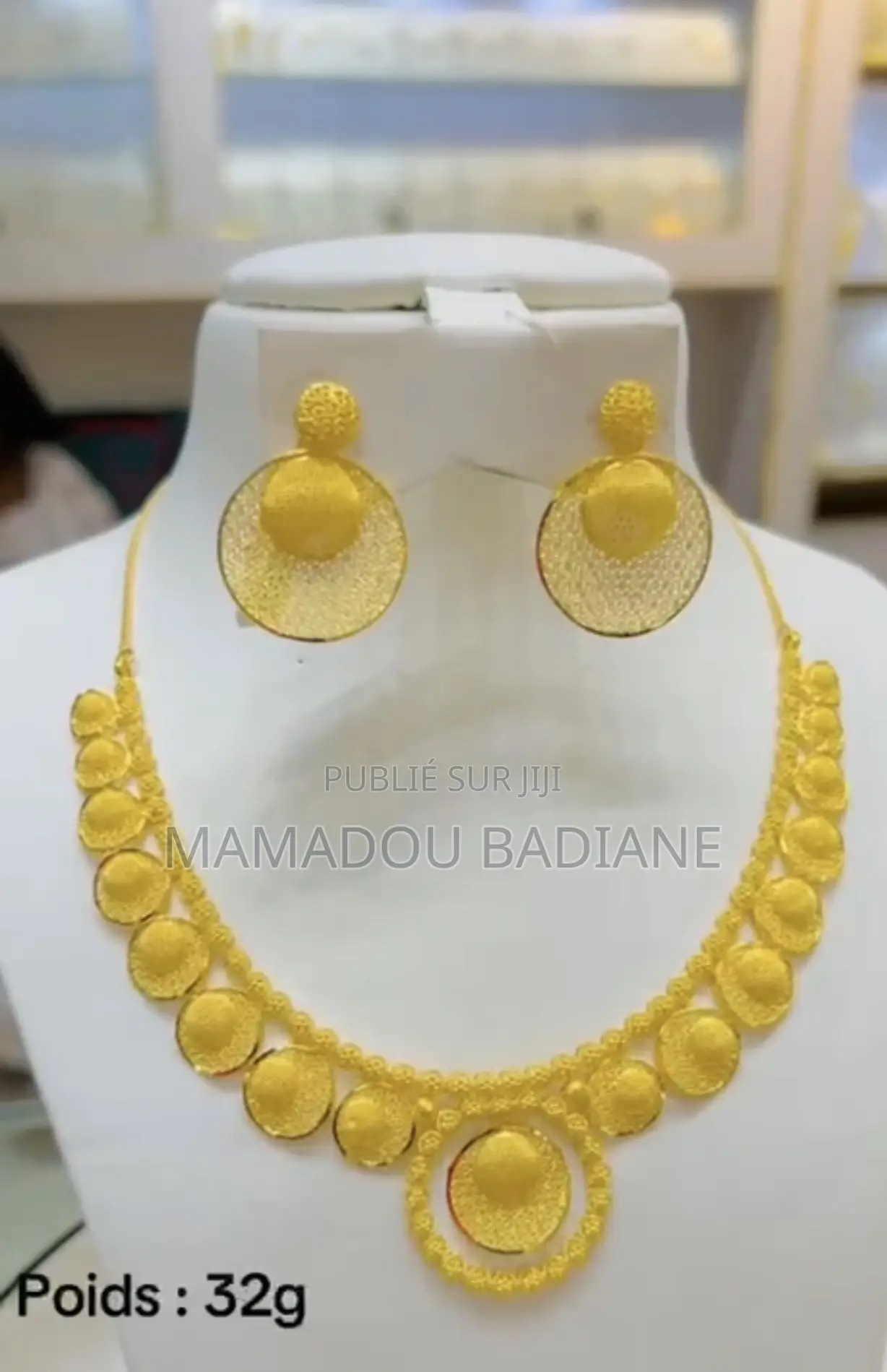 Collier Et Boucles D’oreilles or 21 Kara Importé
