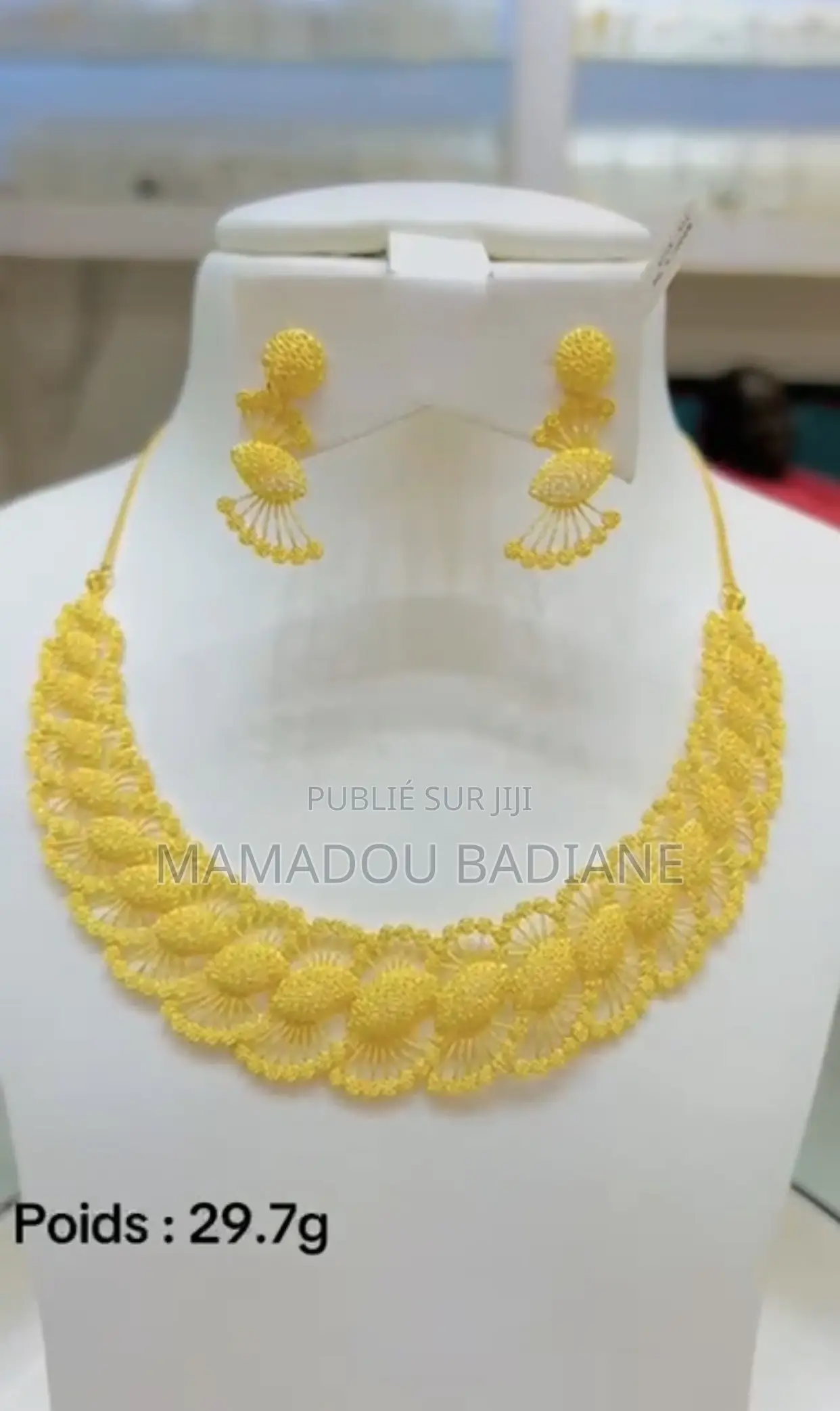 Collier Et Boucles D’oreilles or 21 Kara Importé