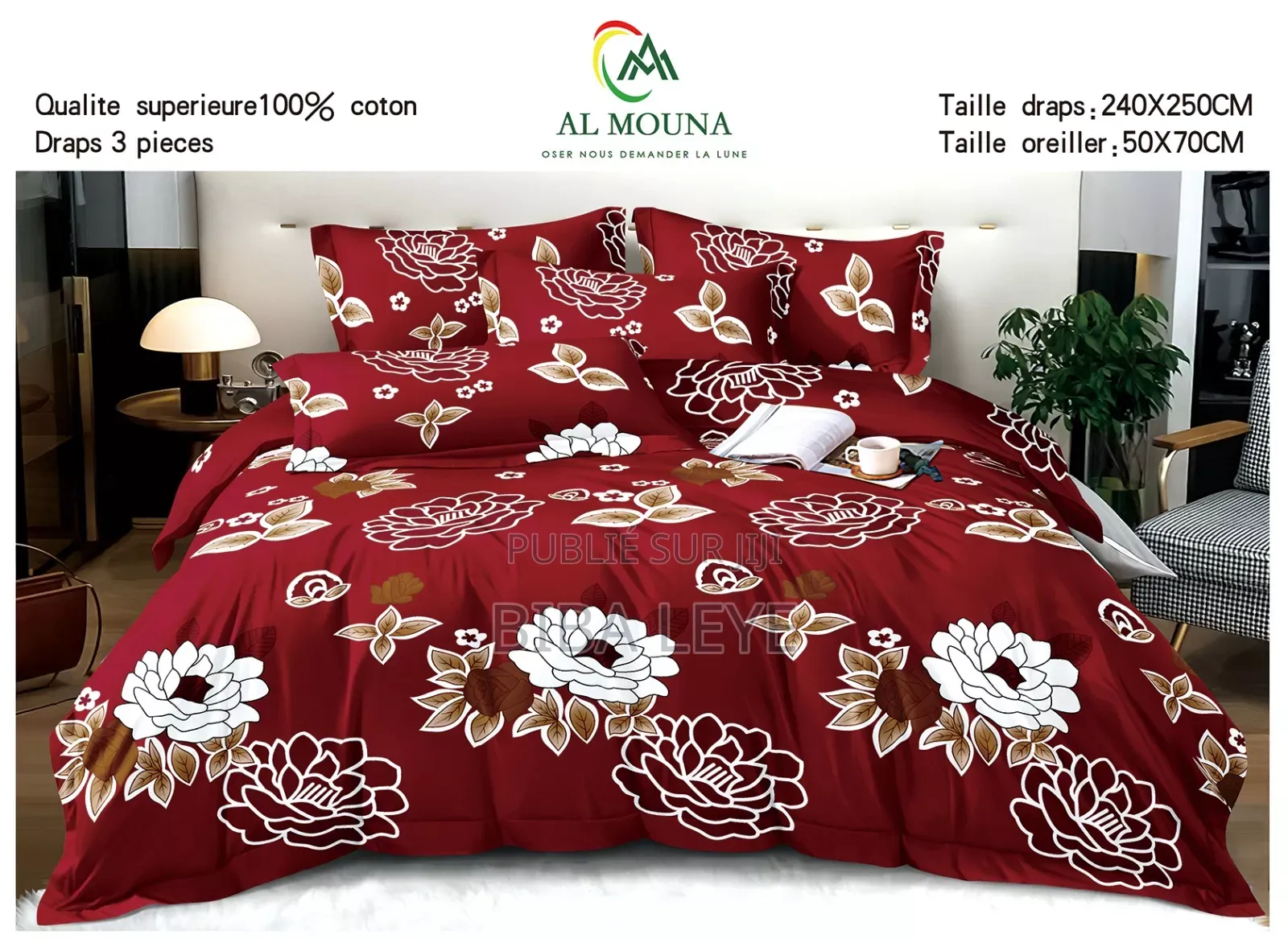 Draps 100%coton