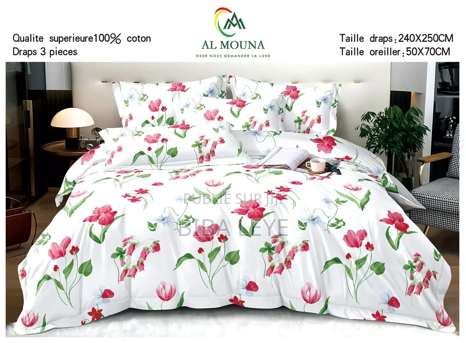 Draps 100%coton