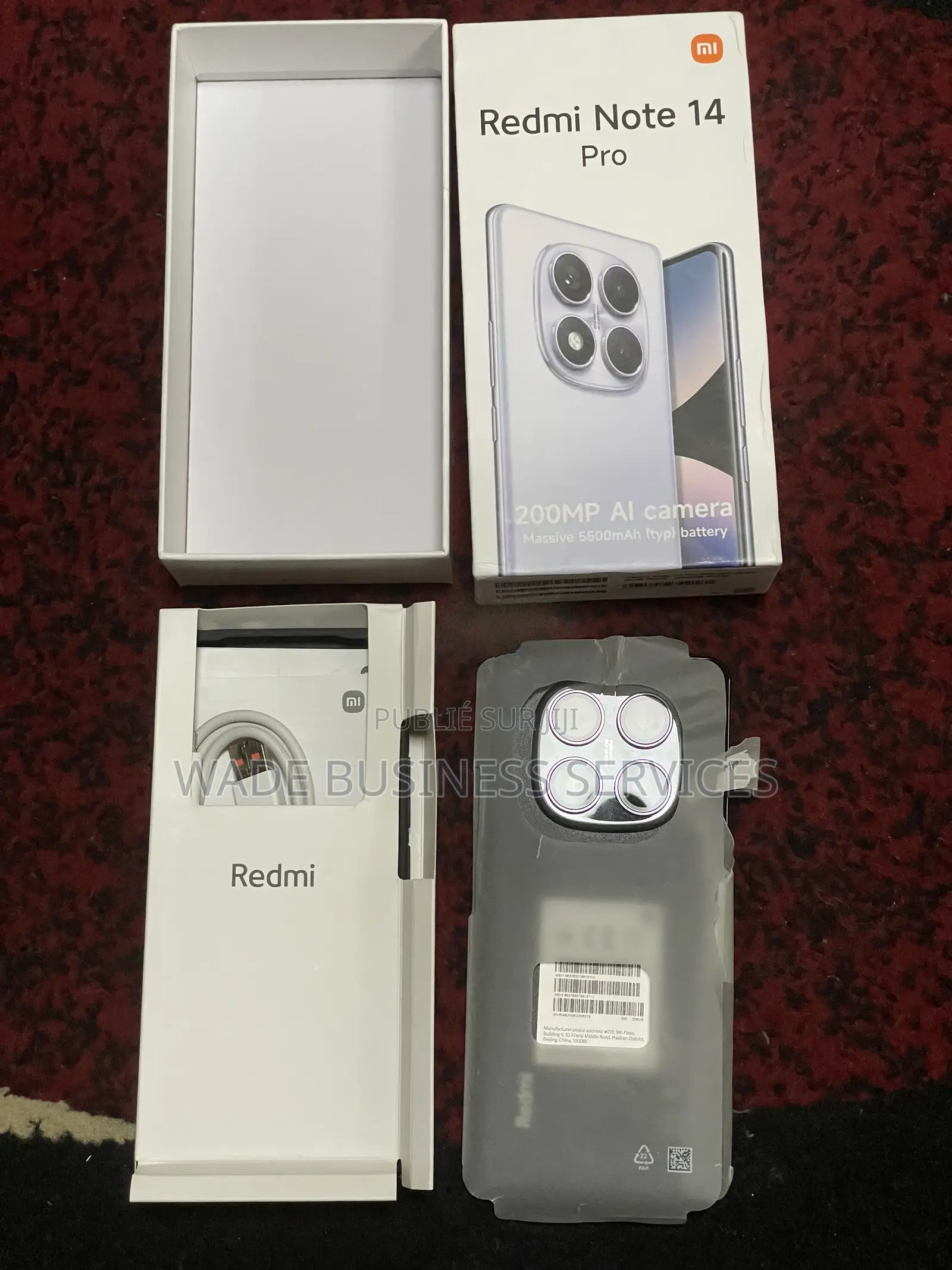 Nouveau Xiaomi Redmi Note 14 Pro 5G 256 GB Noir