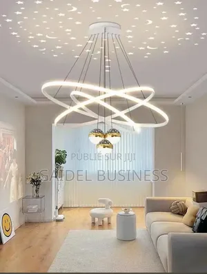 Lustre LED Suspendu Moderne À Anneaux Interconnectés