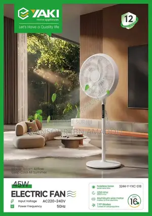 Ventilateur Sur Pied Yaki – 16 Pouces