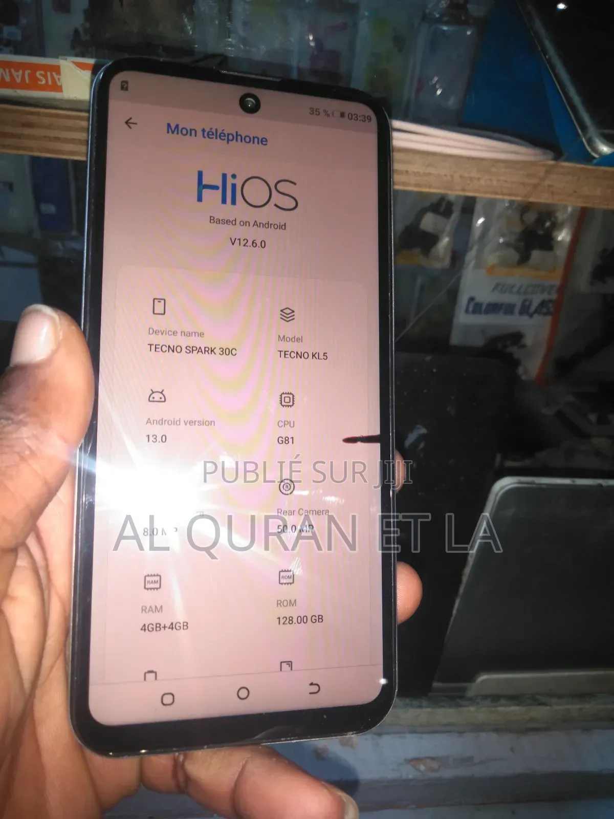 Tecno Spark 30C 128 GB Blanc