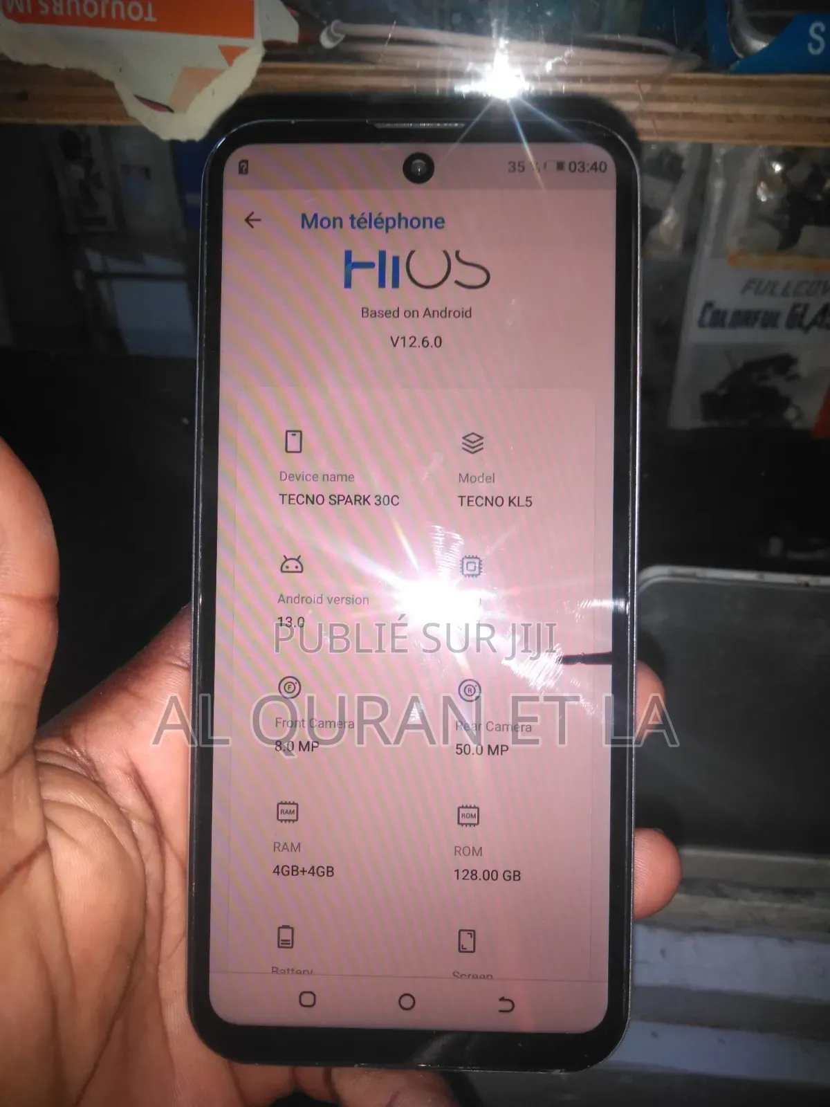 Tecno Spark 30C 128 GB Blanc