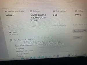 Ordinateur portable HP Autre 8GB Intel Core i5 HDD 1T