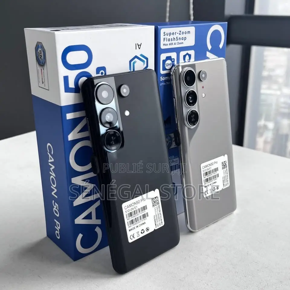 Nouveau Tecno Camon 50 Pro 256 GB Noir
