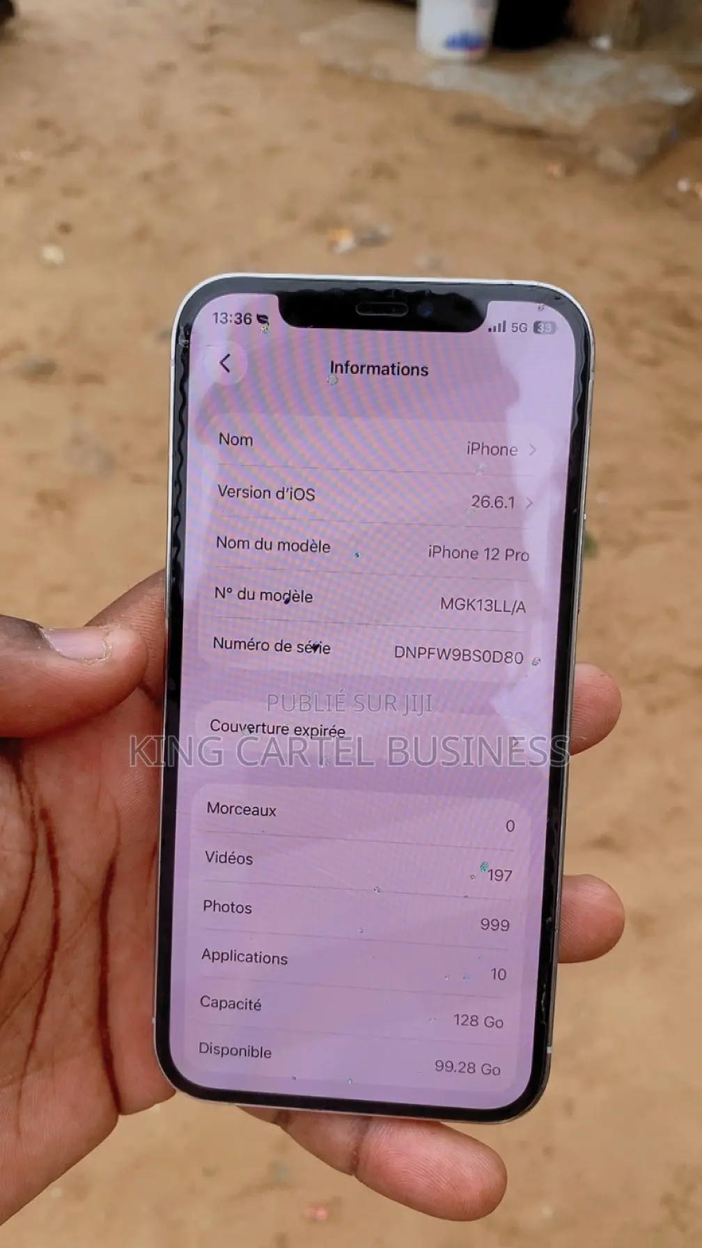 Nouveau Pomme iPhone 12 Pro 128 GB Blanc