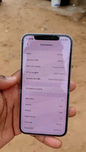 Nouveau Pomme iPhone 12 Pro 128 GB Blanc