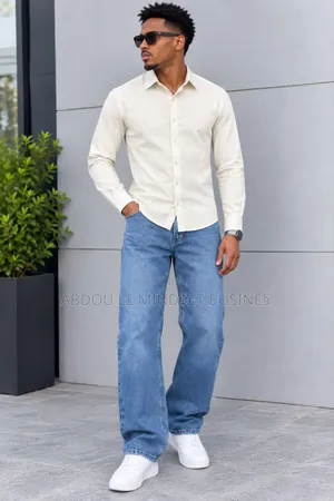 Ensemble Chemise Jeans Très Classe Disponible