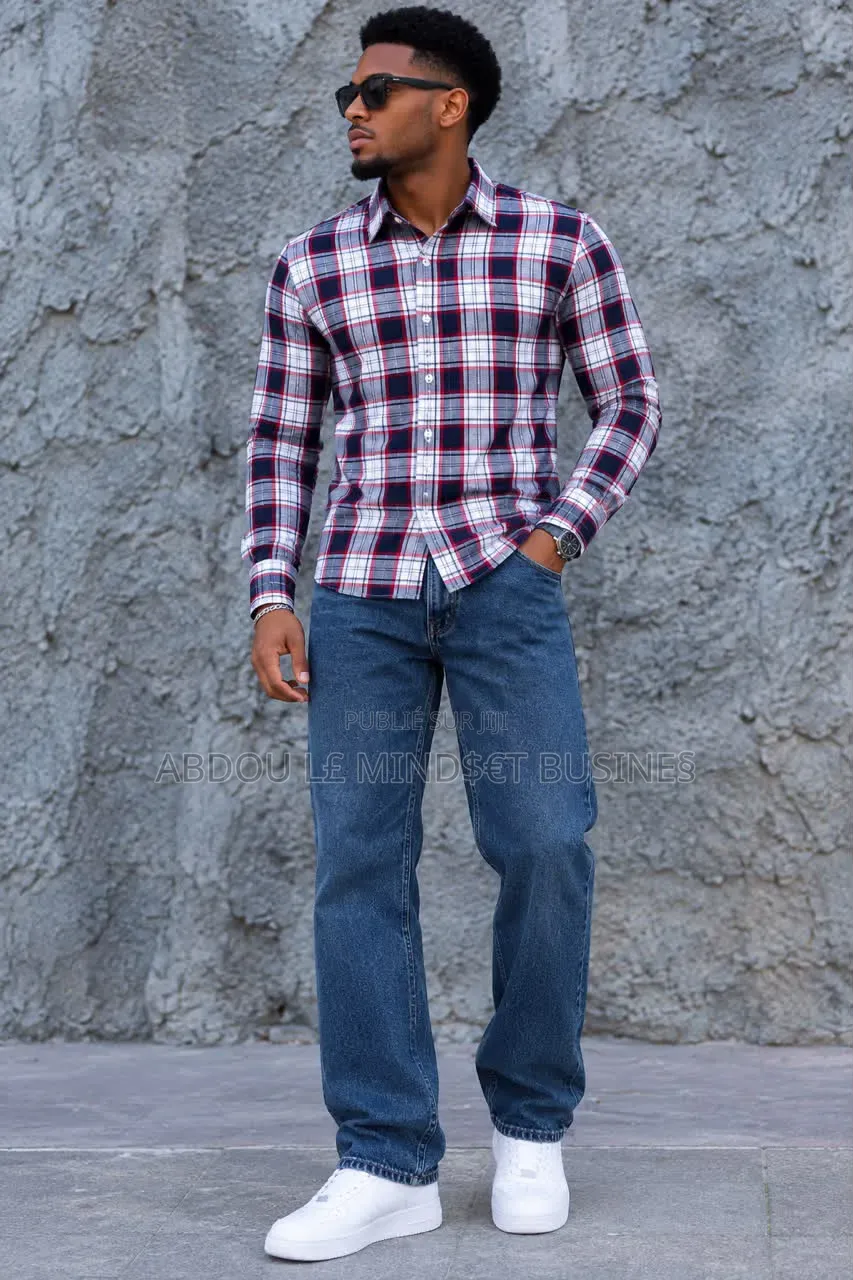 Ensemble Chemise Jeans Très Classe Disponible