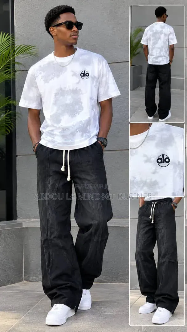 Ensemble Homme Bas Large T-Shirt Disponible