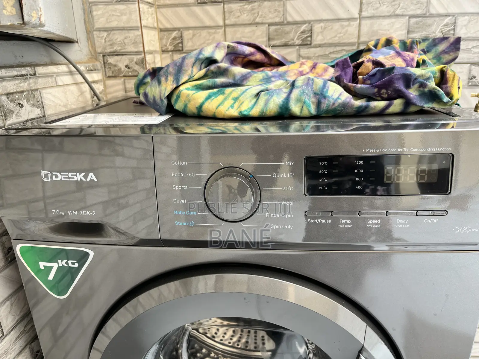 Machine À Laver Deska 7kg Très Économe en Énergie Et en Eau .