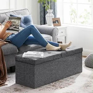 Pouf De Rangement 3place