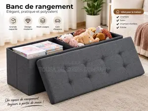 Pouf De Rangement 3place