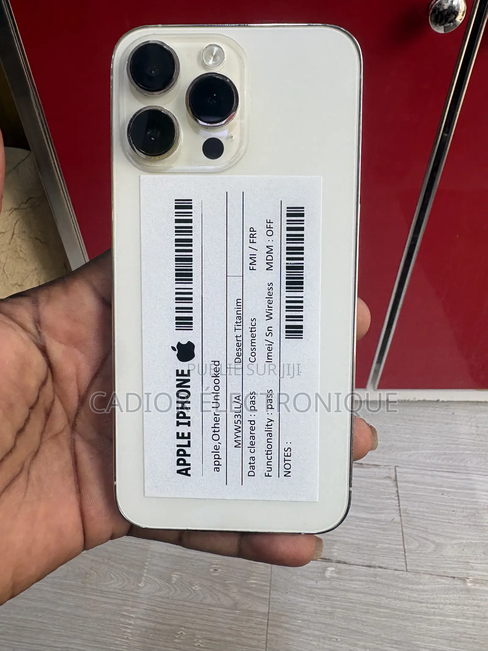 Nouveau Pomme iPhone 14 Pro Max 128 GB Blanc