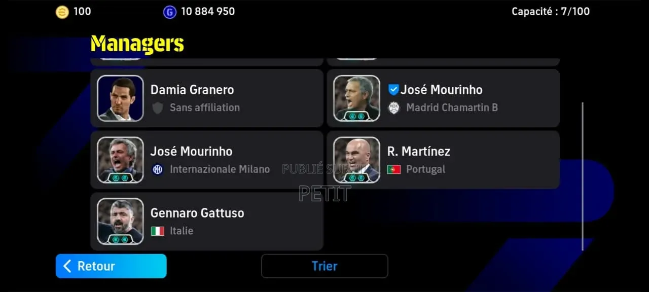 Compte Efootball