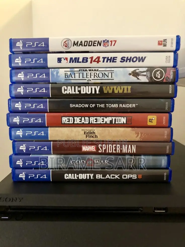 10 Cassettes De Jeux Playstation 4