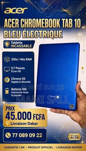 Nouveau Acer Chromebook Tab 10 32 GB Bleu