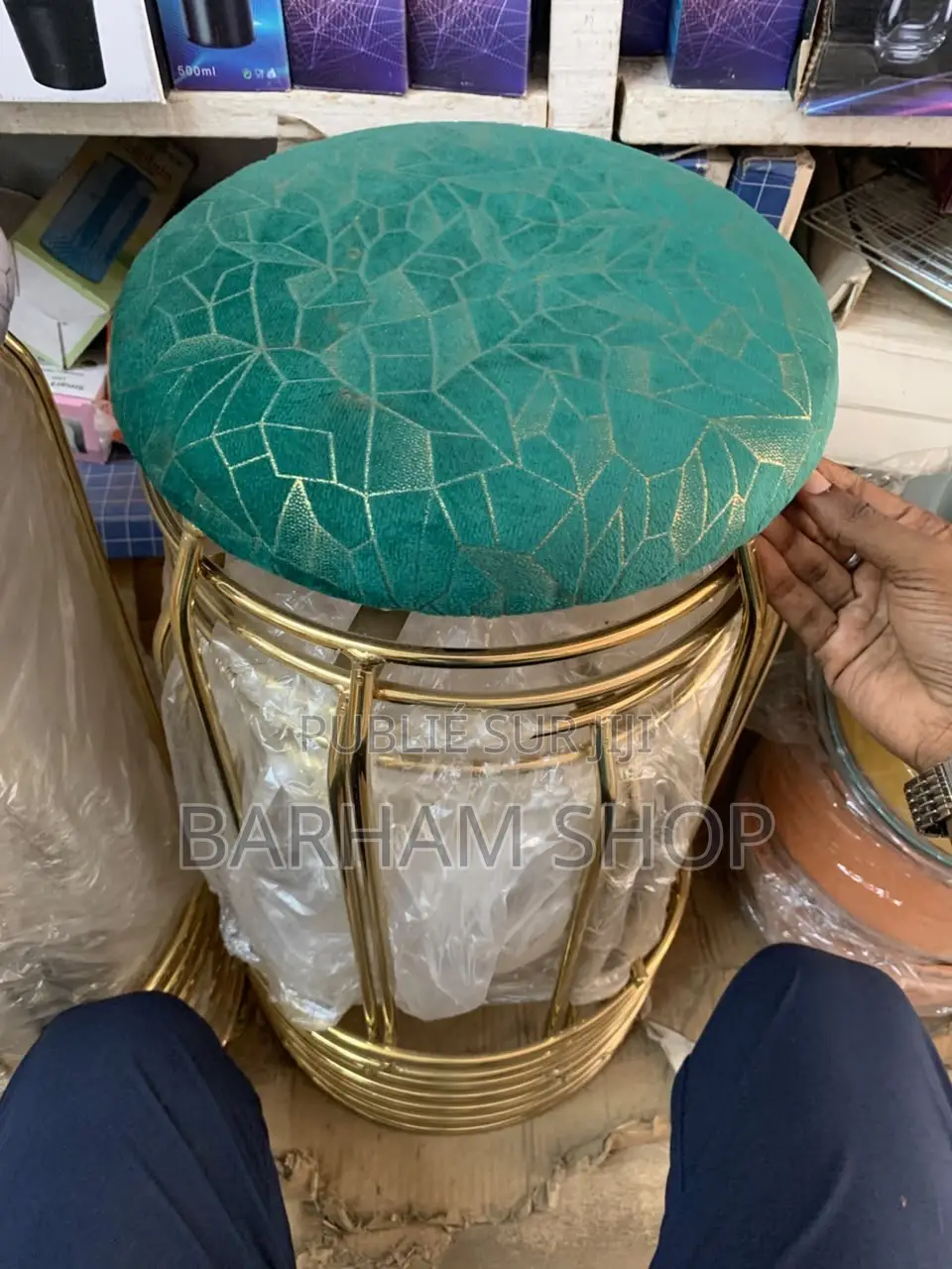 Tabouret en Cuir Robustre