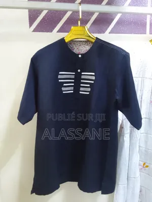 Tunique Homme Bleu Marine Elegant-Style Moderne