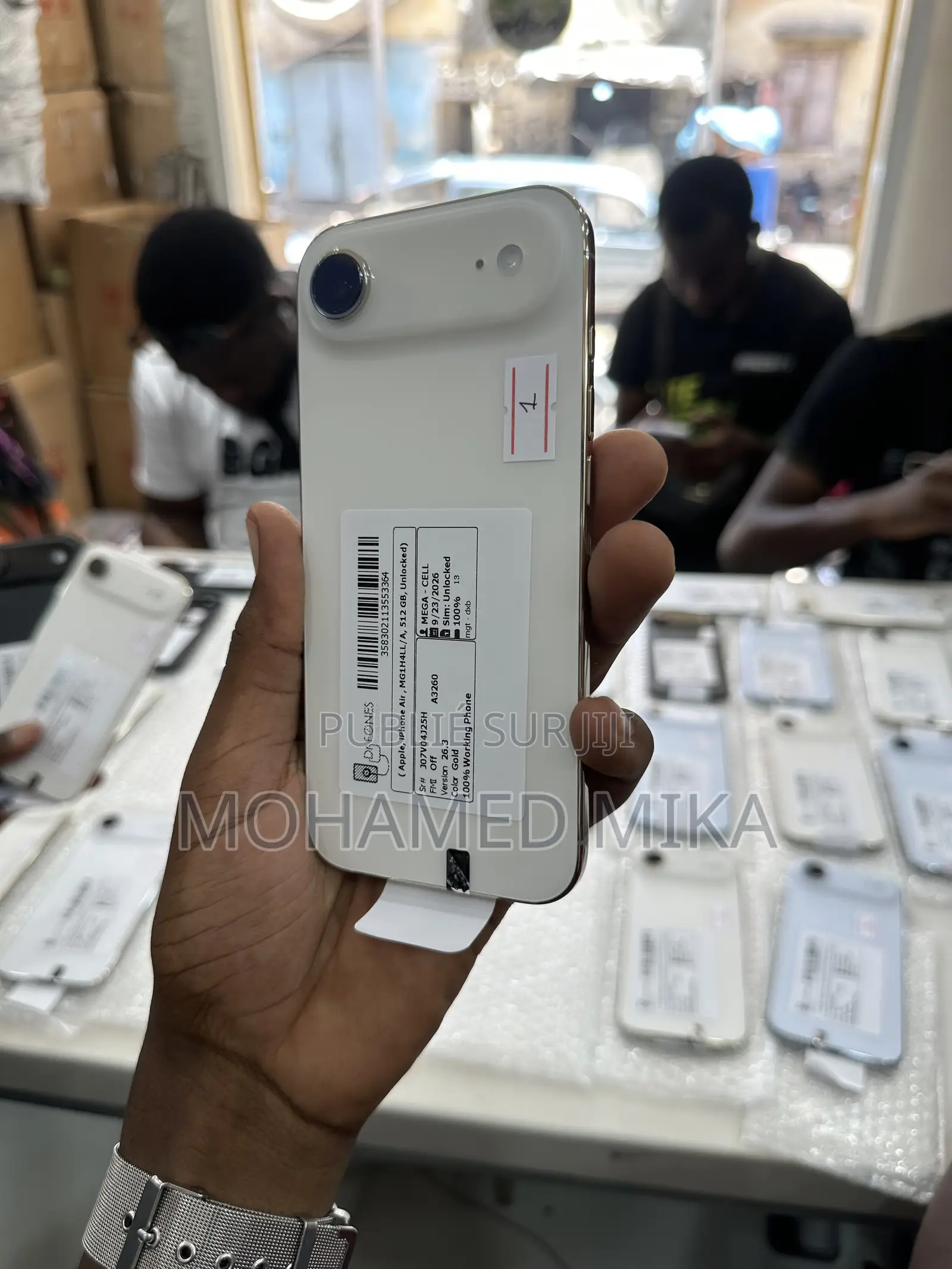 Nouveau Apple iPhone Air 512 GB Doré