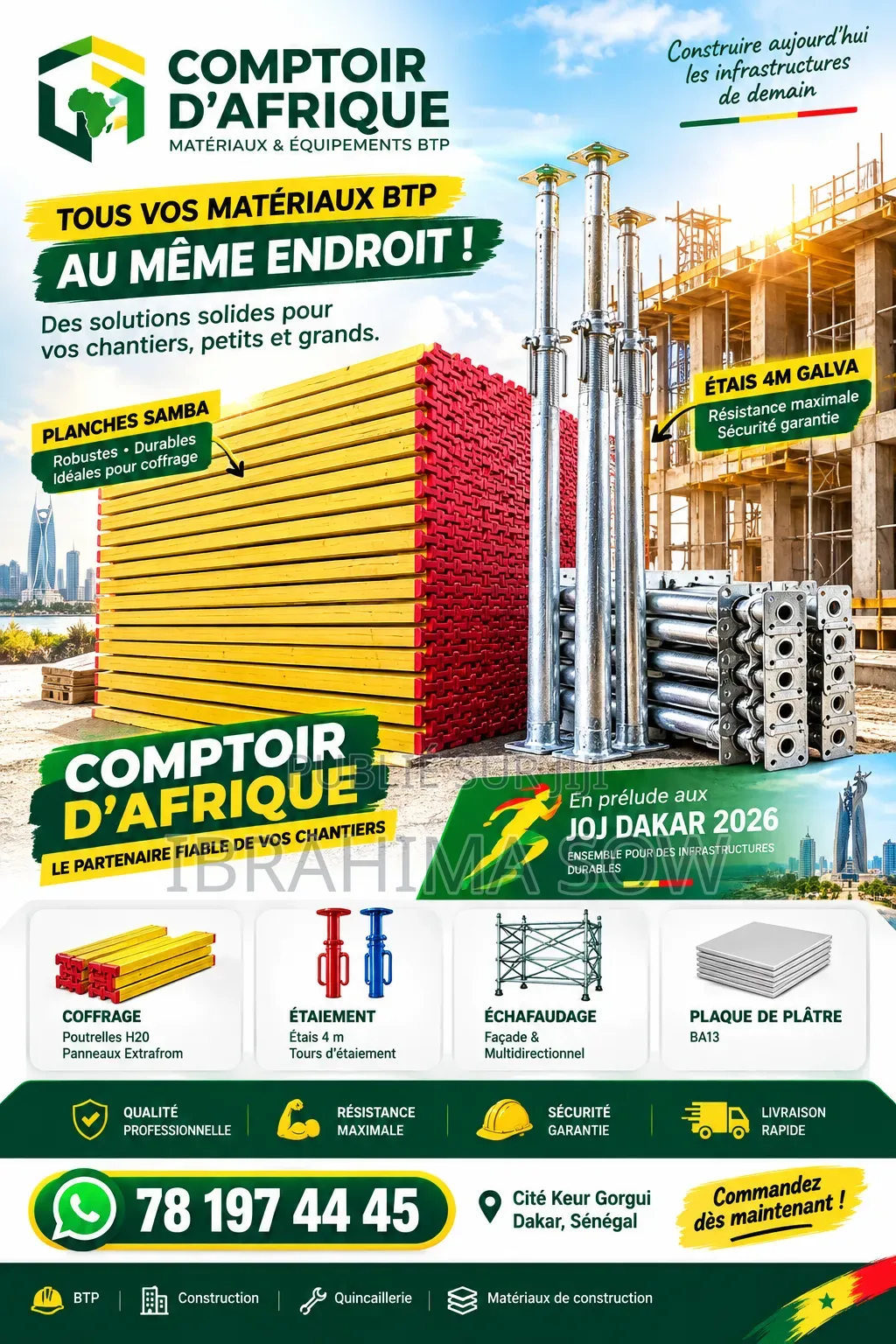 Étai en Fer Galvanisé 4m