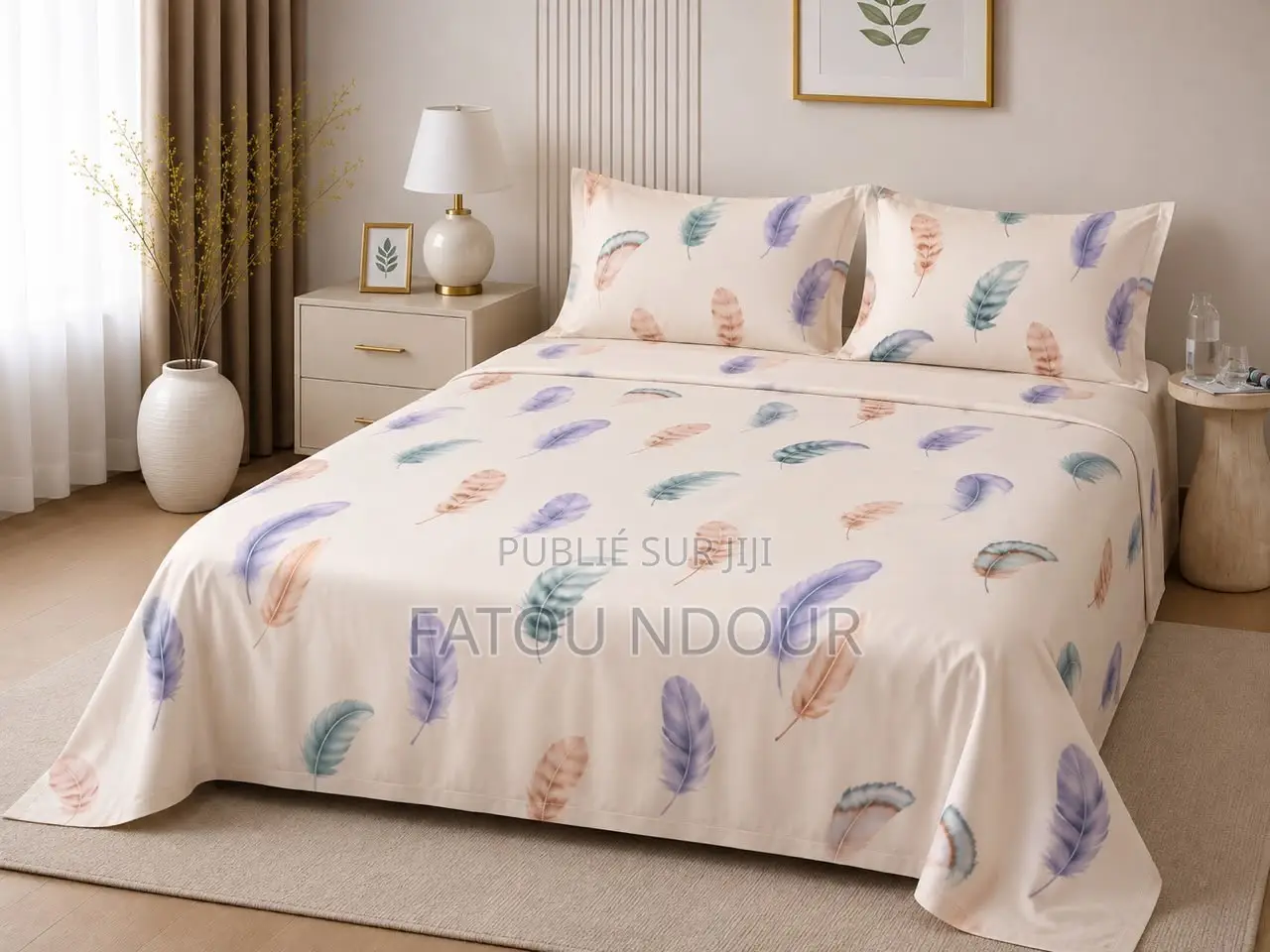 Draps De Lit 100% en Coton