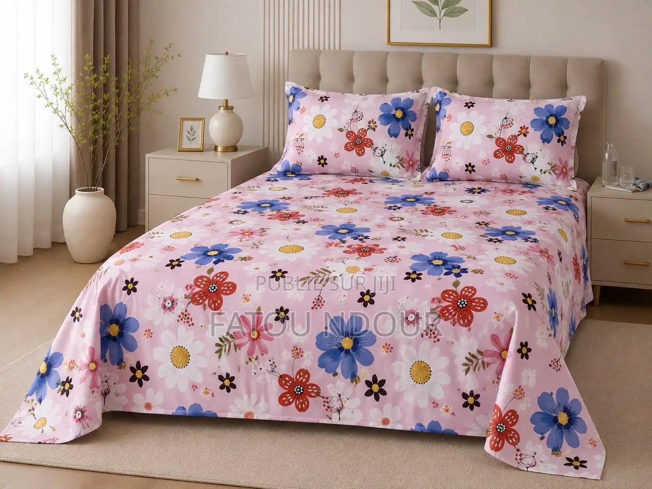 Draps De Lit 100% en Coton