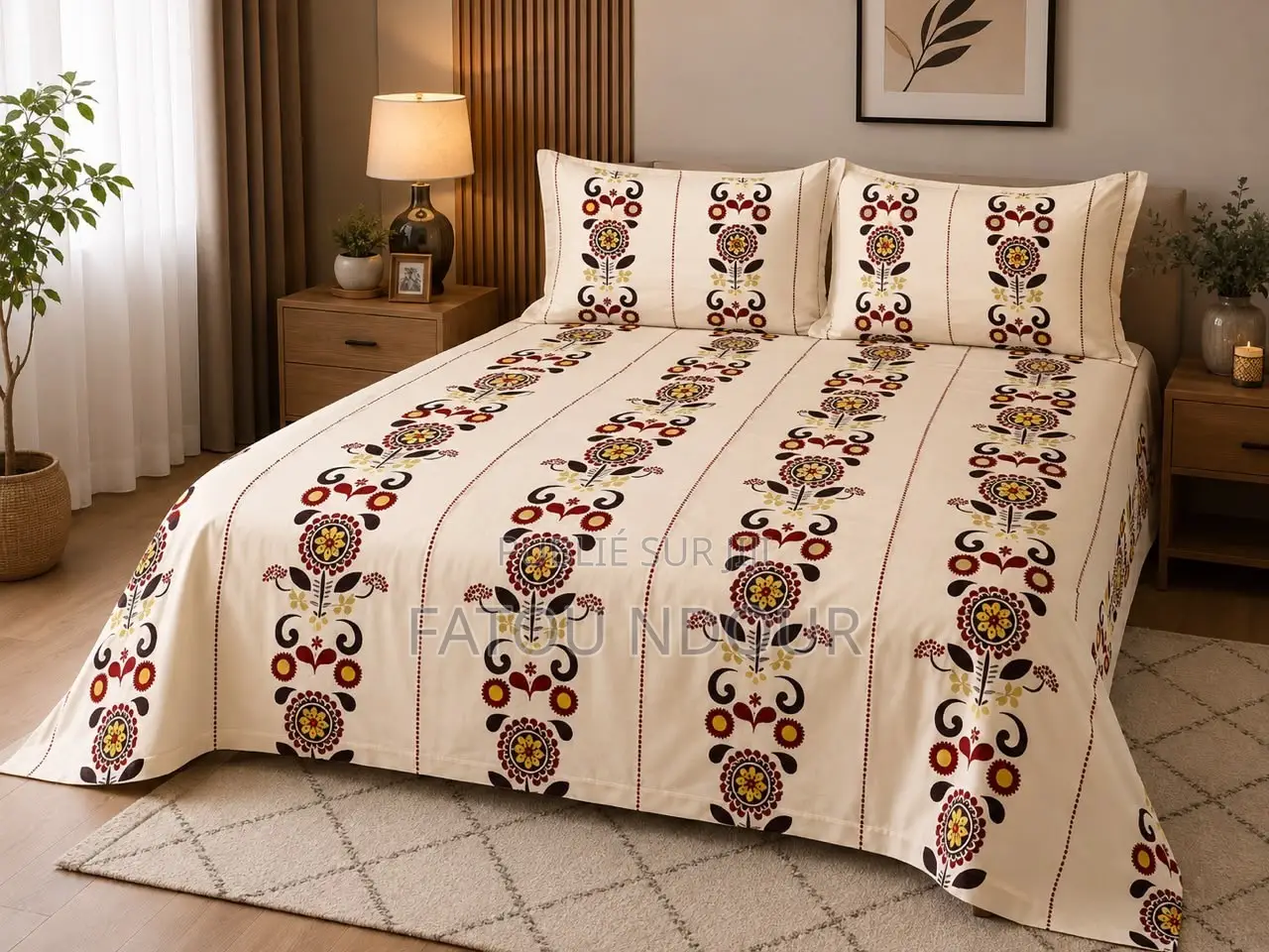 Draps De Lit 100% en Coton