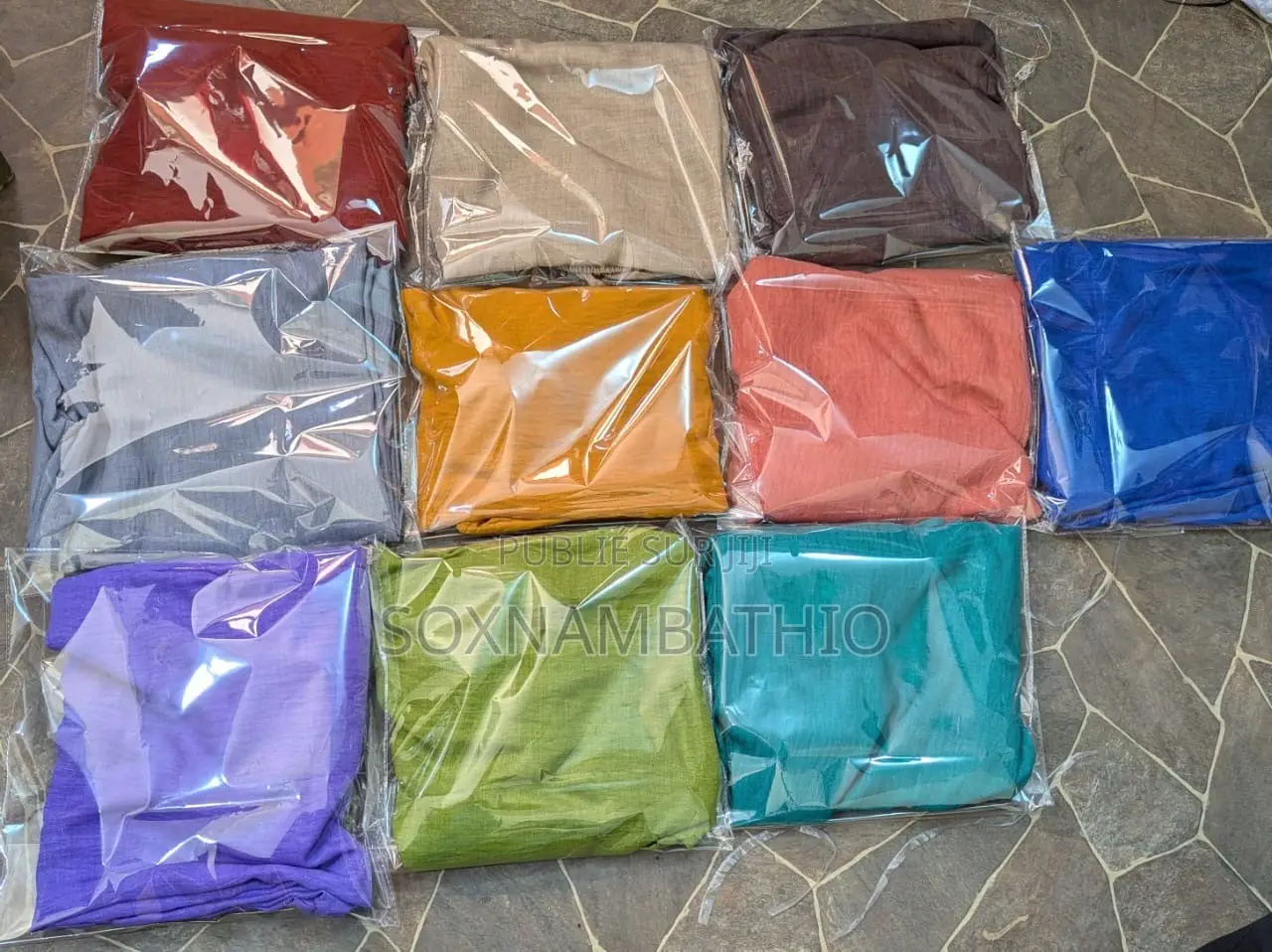 Bas Large Lin Coton - 10 Couleurs - 4000F