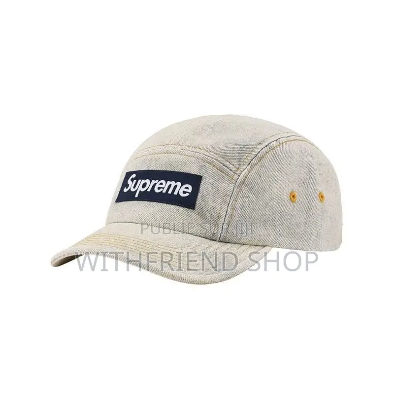 Casquette Supreme Camp Cap Denim Délavé