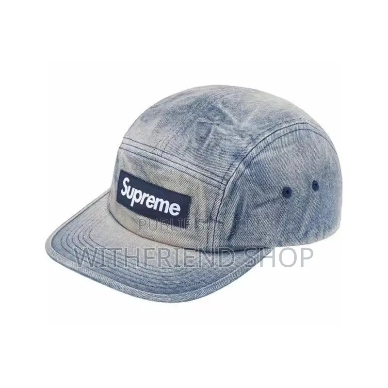 Casquette Supreme Camp Cap Denim Délavé